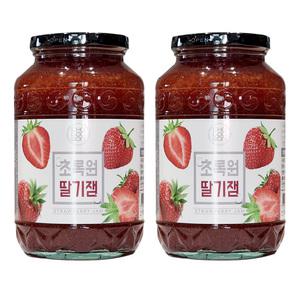 초록원 딸기잼 1kg x 2개