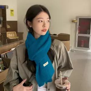 데일리 골지 목도리 여성 겨울 목도리 부드러운 니트 목도리