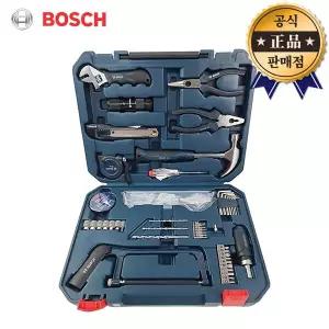 BOSCH 핸드툴세트 108PCS 수공구셋트 렌치 드라이버 검전기 핸드톱 줄자 보쉬