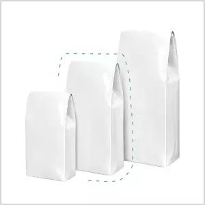 커피봉투/원두봉투/유광 화이트 M방 500g 50장