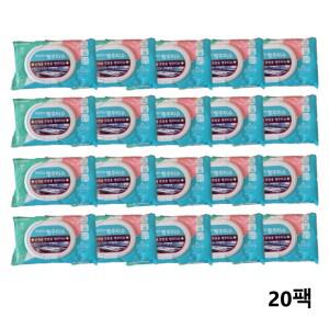 기본에 세균닦는 행주 티슈 캡형 80매*20팩/G