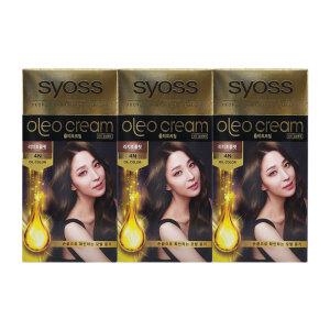 사이오스 올레오 골드라벨 새치커버 염색약 100g [4N 리치초콜릿] 3개 S1
