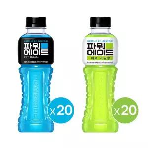 [코카콜라]파워에이드 마운틴블라스트 600ml 20입+파워에이드 제로 라임향 600ml 20입