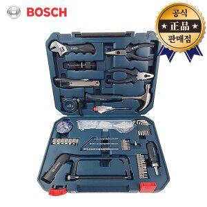 [보쉬]BOSCH 핸드툴세트 108PCS 수공구셋트 렌치 드라이버 검전기 핸드톱 줄자