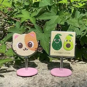 아보카도/고양이 스탠드 거울+보석십자수 만들기 - 1인세트
