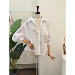 25FM5D9BL5173_썸머 세로 스트라이프 셔츠
