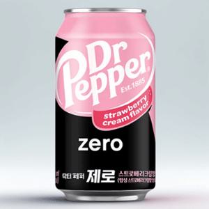 닥터페퍼 제로 스트로베리 크림 350ml 24개 딸기맛