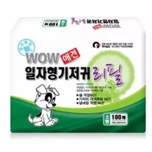 강아지 일자형 기저귀 리필용 소형 100매 1P 매너 벨트/애견/팬티/여아용/기저기/초소형/노견/암컷/귀저기
