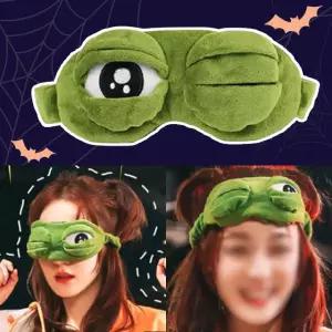 개구리 수면안대 할로윈 코스튬 파자마 파티 슬픈 왕눈이 의상 코스프레 숙면 눈가리개