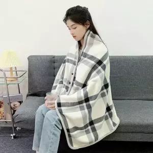 [프로셀러] 양면 방한 담요 극세사 수면 어깨 망토 포근한 무릎