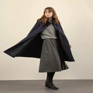 [올리비아로렌]밍크카라 알파카 코트 VOPEA4WB121