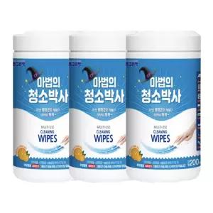 KR리빙 유한그린텍 마법의 청소박사 찌든때 기름때 청소용 대용량 200매(180mm x 200mm) 3개