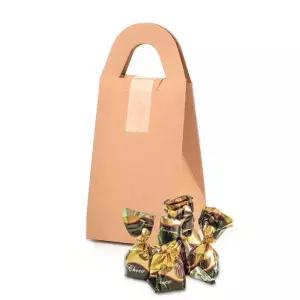 크라프트 손잡이 사각 선물 상자 케이스 세트 - 7x15.5cm 10개/기프트/포장/종이/페이퍼