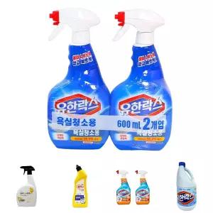 (600ml 2P) 유한락스 욕실 청소용/타일/세정제/세척제/다용도/다목적/업소용/식당/음식점/매장/카페/배수관