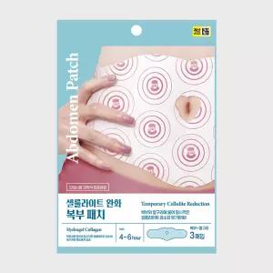 팩미인 셀룰라이트 뱃살 발열 완화 복부패치 1팩 (3매입)