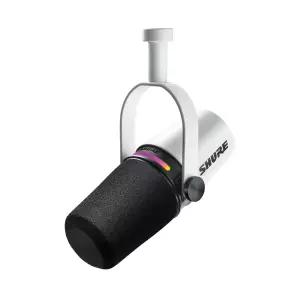 [SHURE] 슈어 MV7+ 팟캐스트 방송용 USB-C, XLR 듀얼 마이크 (화이트)
