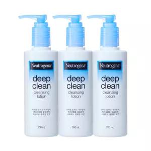 뉴트로지나 클렌징로션 딥클린 200ml 3개