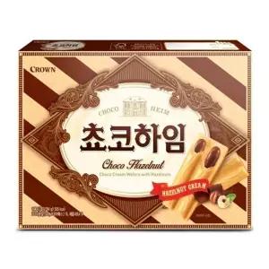 크라운 쵸코하임 284g X 4개 간식 대용량 박스 업소용 마트용
