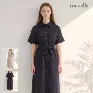 로코엘라 카넬 소프트워싱 코튼 100 스트라이프 원피스1185240