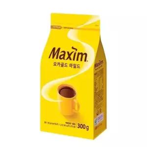 동서 맥심 모카골드 마일드 300g 리필형 블랙 알커피