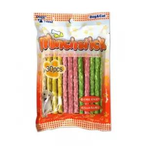 강아지 강아지간식 간식 껌 개 애견 수제간식 대용량 애견껌 도기프랜드 칼라먼치껌 30p