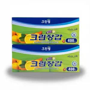 일회용 위생 비닐 크린장갑, 400매X2개