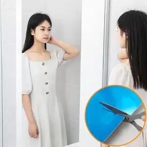 부착 거울 꾸미기 안전 현관문 붙이는 거울 욕실 아이 필름지 드레스 시트지 스티커 미러 필름 방수 시트