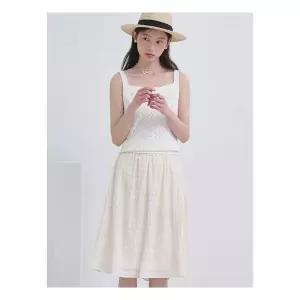 매장정품 [빈폴레이디스] 체크 A라인 스커트 베이지 (BF5427N02A) 242573