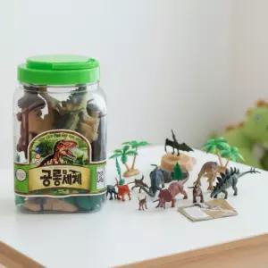 키즈인 공룡의세계 (중) 공룡 피규어 동물모형 미니어쳐 그림카드 쥬라기 교육용 10종