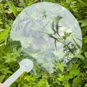 좋은 미니 동글이 투명 DIY 부채 만들기