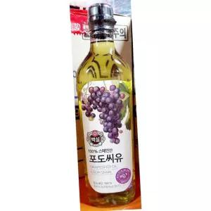 백설 포도씨유 900ml 4개 식용유