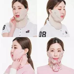 [휴스토니 골프]휴스토니 인견 와이어마스크 햇빛차단 얼굴가리개 볼마스크