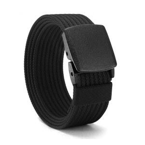 차오렌 니켈 프리 웹 벨트 남성 - TSA 승인 비금속 버클 나일론 벨트, 안심하고 여행하세요 (38mm)