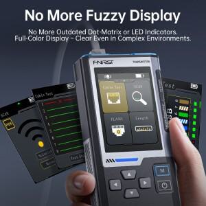 FNIRSI LPM-10A 네트워크 케이블 테스터 간섭 방지 라인 파인더 POE NCV 감지 길이 측정 RJ45 포트 플래싱