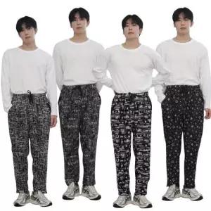 고무바지 남성 블랙 몸빼바지 밴딩팬츠 작업복 촌캉스 지퍼