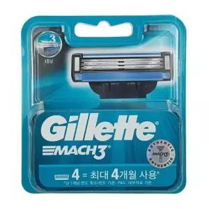 편안함 질레트 마하3 면도날(4입)(공식수입품)