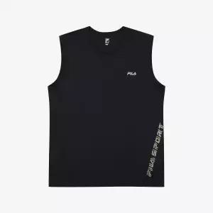 [휠라][휠라 언더웨어] ice skin= 액티브 기능성 남성 머슬런닝 (FI4HTG1002M_BLK)/ice