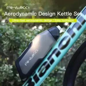 AhyKa 자전거 600ml 에어로다이나믹 물병 브래킷 세트 MTB 로드 바이크 프레임 다운 튜브 라이딩 물통