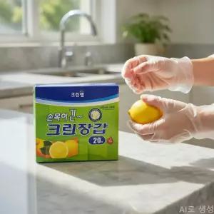라포픽1 손목긴 일회용 위생장갑 20매 손목긴비닐장갑