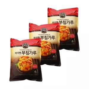 백설 바삭한 가정용 식자재 업소용 납품 부침가루 바삭한 부침가루 1kg 3개