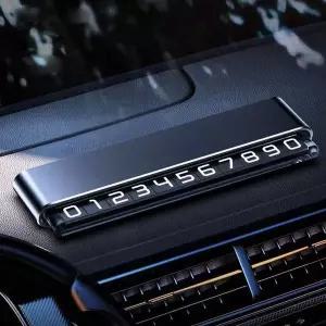 듀얼 ESE191V7 메탈 주차번호판 자동차 슬라이드