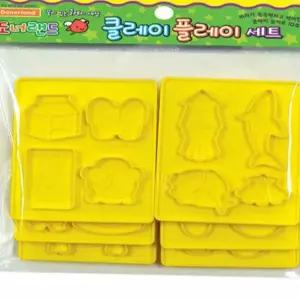 뽀송이모래 도너랜드조형도구 몰드-양면사각 6종 - 33835