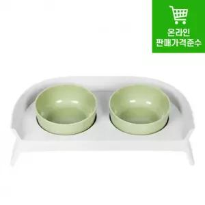 목부담줄이는 경사와높이 고양이식탁 애견식판 반려동물밥그릇 배식대