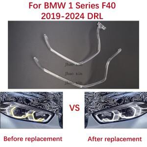BMW 호환 1 시리즈 F40 -2024 차량용 헤드라이트 DRL 화이트 엔젤 아이 가이드 스트립 발라스트 모듈 콘듀