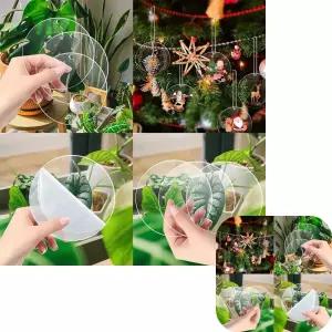 제이커 DIY 미술DIY 투명 20p 원형 DIY공예 아크릴 아트판 키링 5cm