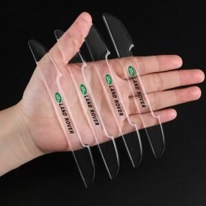 랜드로버 디스커버리 레인지로버 벨라 8피스 투명 스트립 자동차 문볼 핸들 스크래치 방지 보호 스티커