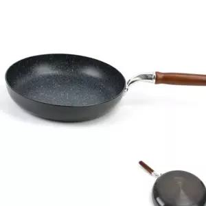 (올핀)업소용 경질 후라이팬 32cm 우드손잡이