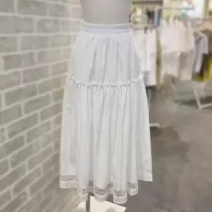 [대구백화점][레코브]밑단 레이스 롱 스커트(LC31F5SK518X)