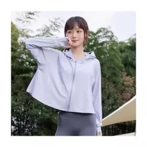 [텐바이텐][홍은]루미나D 차단 자외선 후드 크롭 바람막이 여자후드집업