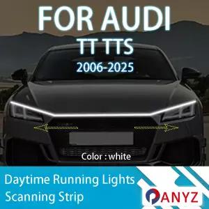 아우디 TT TTS 2006-2025 신형 업그레이드 LED 주간 주행등 스캔 시동 후드 DRL 가이드 장식 앰비언트 램프